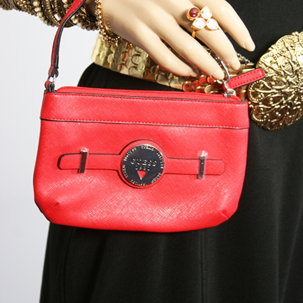 Guess Red Top Handle Mini Bag